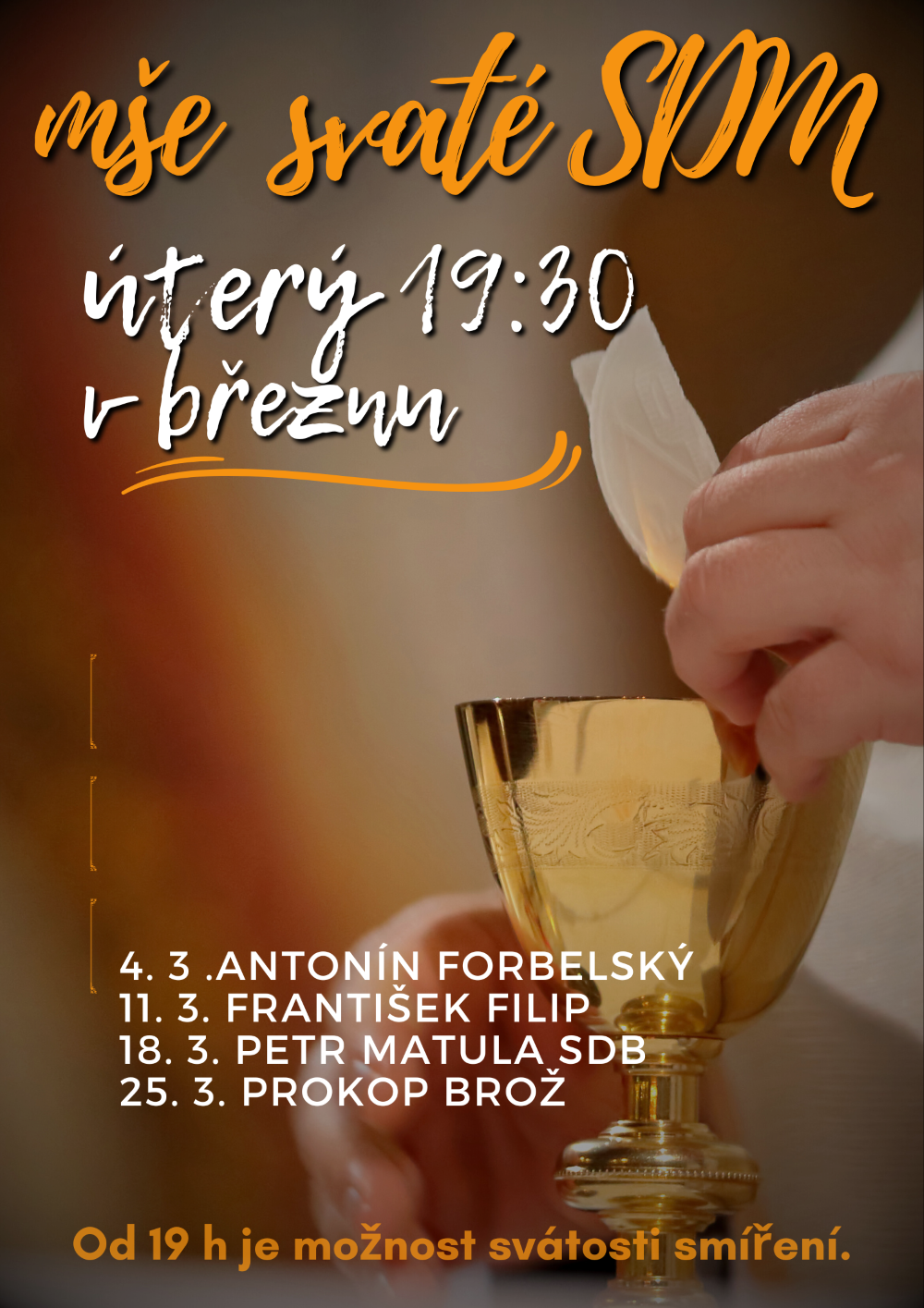 Mše svaté v březnu