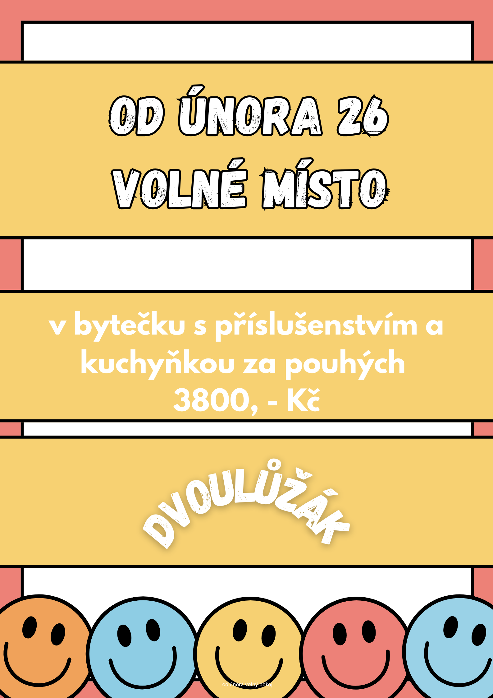 Od února volné místo!